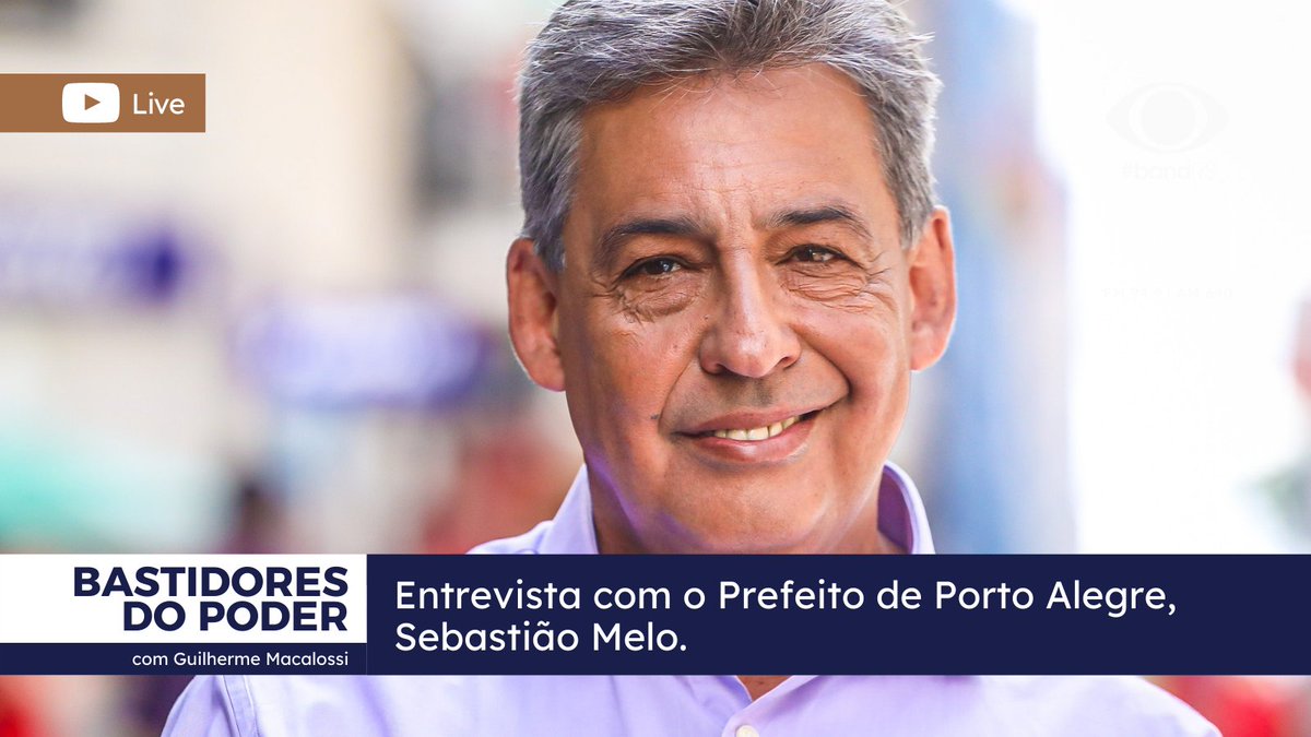 bandrs's tweet image. 🔴AO VIVO #BastidoresdoPoder com @GTMacalossi 
🎙 Entrevista com o Prefeito de Porto Alegre, @SebastiaoMelo 
📺youtu.be/VCFERq_skz8