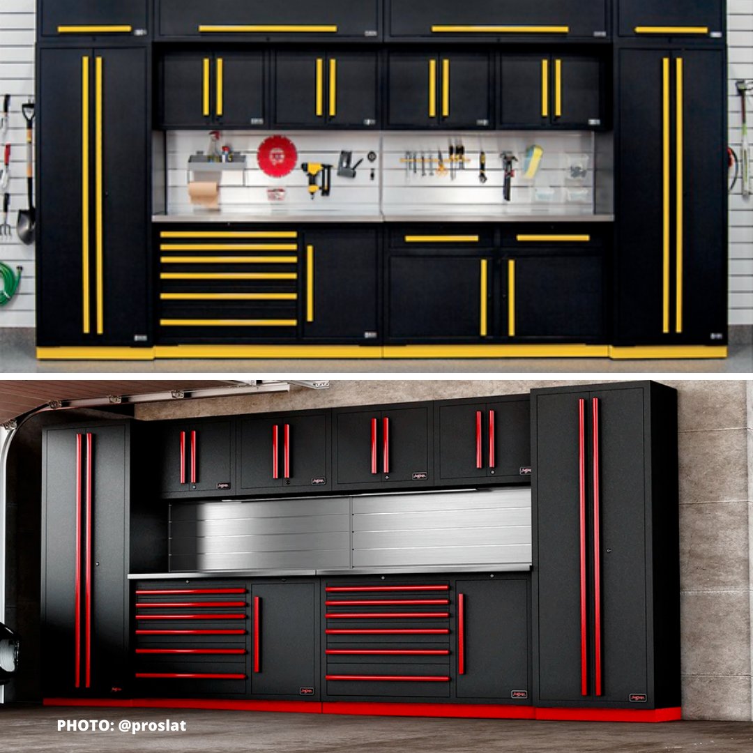 Garage_Masters's tweet photo. Do you want something bold and bright? Garage Masters Proslat cabinets come in a satin black powder-coat base with bright handles and kick plates available in six different colors.
#garagemasters #proslat #garagestorage #garageenvy #storagesolutions https://t.co/WdmZYsocO8