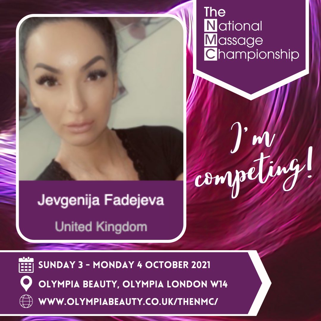 We can’t wait to see all fantastic #massage #therapists who have already entered The NMC 🙌💫 and all those who are thinking, head to: olympiabeauty.co.uk/thenmc