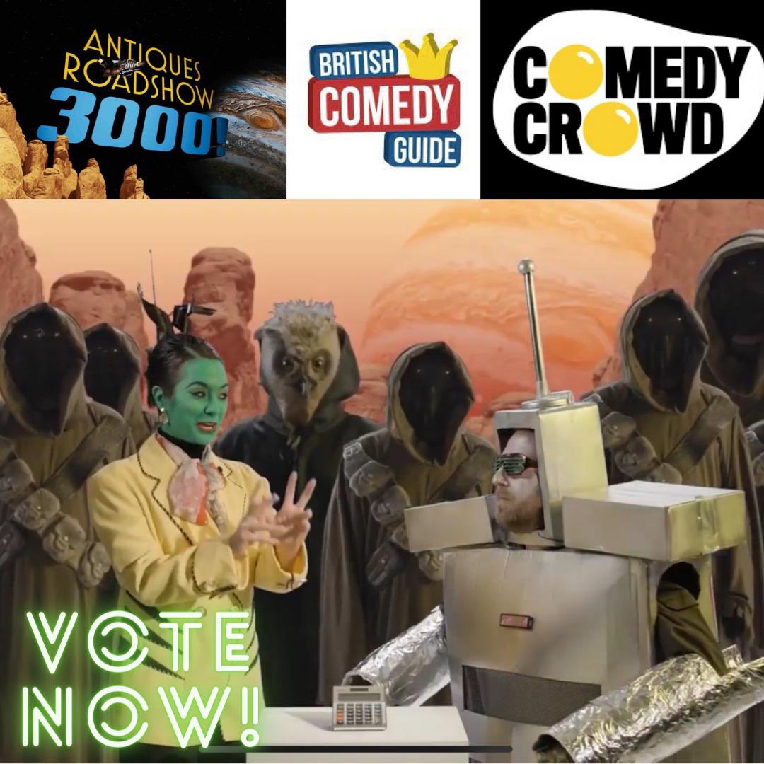Hello! I play an alien in this fantastic sketch made for #comedycrowdchorts comp. If you could click on the link to watch/ like on FB or Youtube that would be ace! Written by <a href="/adammcnico1/">Adam McNicol</a> and <a href="/lisaronaghan/">Lisa Ronaghan</a> 

facebook.com/watch/?v=77352…

m.youtube.com/watch?v=Vsi2KS…