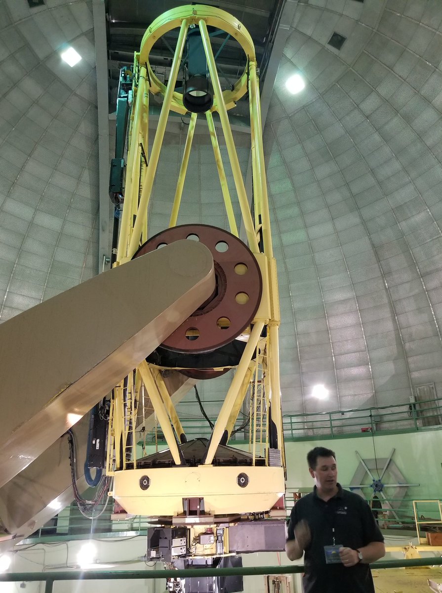 JustTheLetterU's tweet photo. @EricLagadec @Astro_MiguelM @10943_Brunier @LucieLeboulleux @MatBethermin @djulik @bmac_astro @alexislavail @Badrizio @DrMaz_Astro @AbsilOli @maunakeaobs @MITHaystack @SOFIAtelescope @NAICobservatory First of several trips to @LickObservatory atop Mt. Hamilton. Despite the open dome during the day time, no telescopes were hurt in the process! (SA Paul introducing Shane to VIPs before my talk as part of their summer #MusicoftheSphere series) #WorldObservatoriesTour https://t.co/dfWWPsef9f