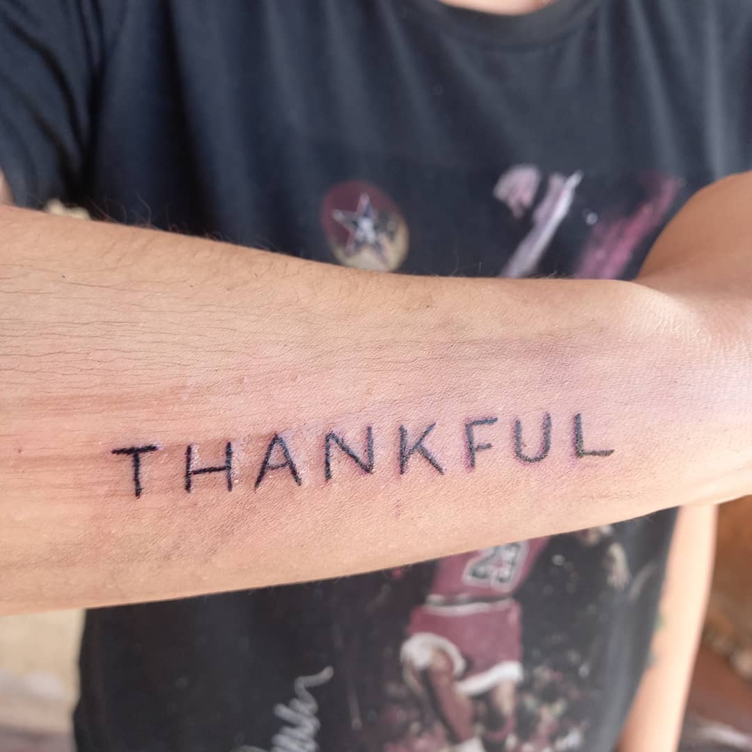 Grateful Tattoo | Gratitude tattoo, Forearm tattoos, Small tattoos