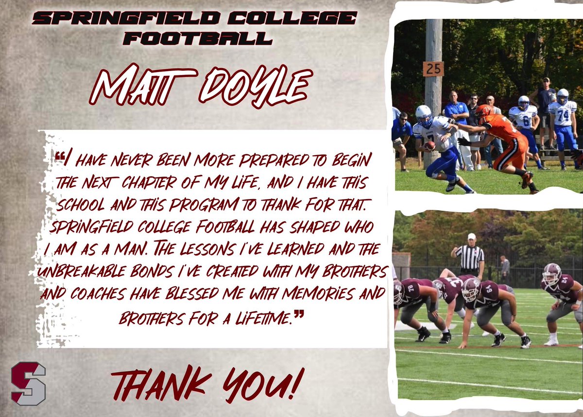 _SCFootball's tweet photo. 🔻SENIOR SPOTLIGHT🔻

Thank you @mdoyle98_ for leaving the BROTHERHOOD better than how you found it.

#LTBR | #CTB https://t.co/F43fiDSpZi