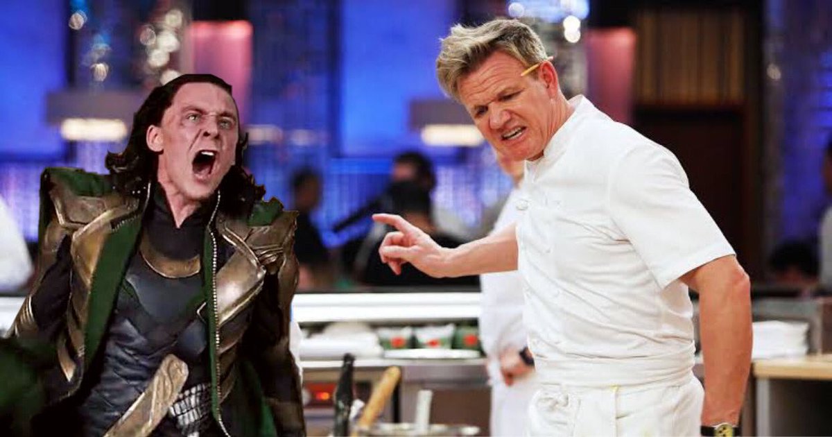 RT @lokislocation: loki is in a kitchen with gordon ramsay. https://t.co/X2MGAIhuFl