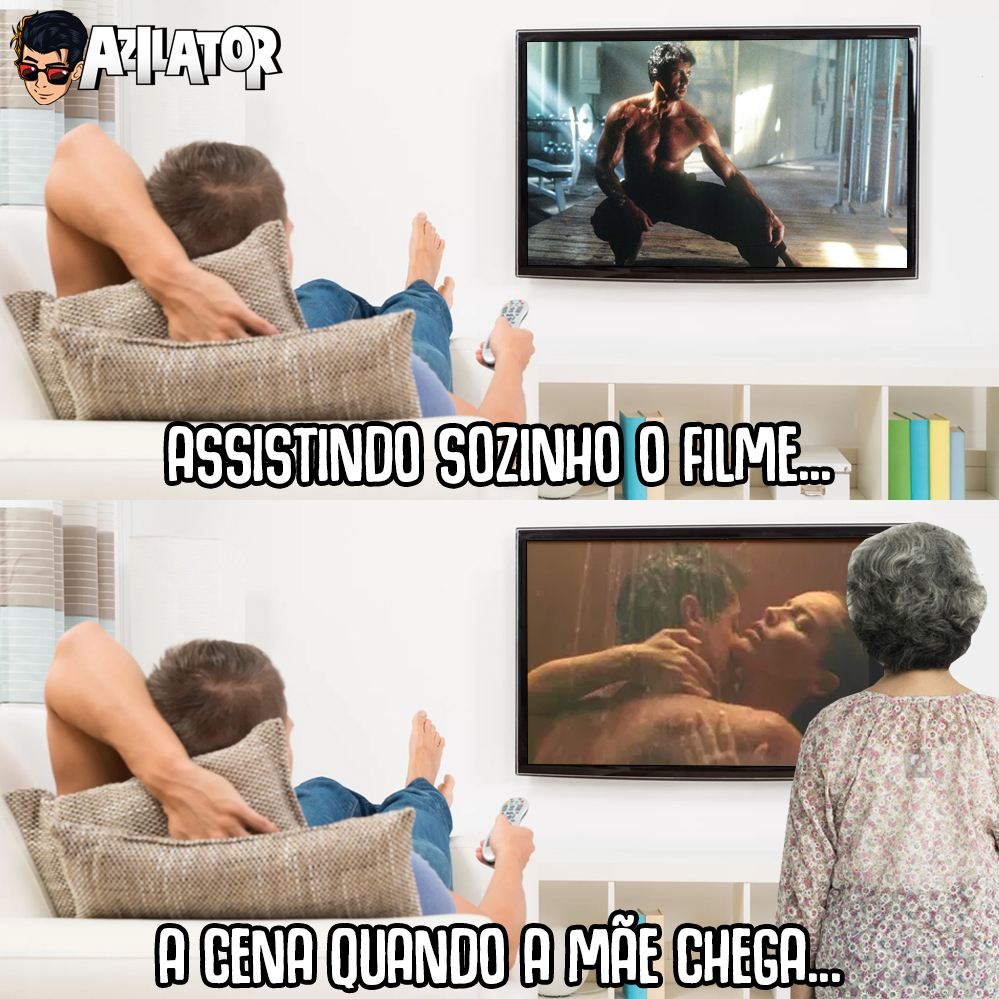 azilator's tweet image. Quem nunca passou por isso assistindo aquele filme de ação hein? 😳 &quot;Mãe, é só um filme de ação tá?&quot;
⠀
Dá o like e comenta aí embaixo! ❤😎👇
Segue nóis aí! ✅
#azilator #azilacast
⠀
💜😎🤙