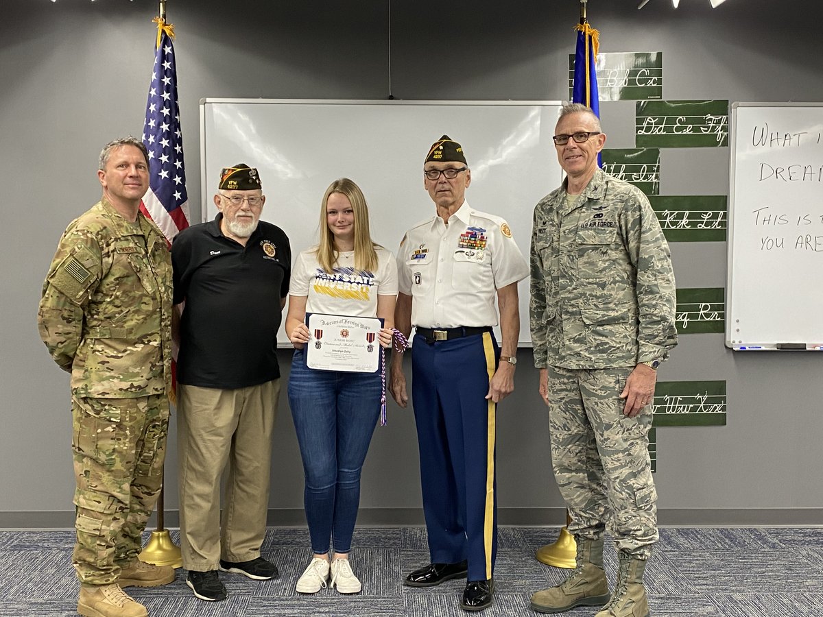 AFalconFacts's tweet photo. Our #JRTOC graduating Seniors received their cords for graduation from our local VFW this past Friday! #FalconStrong #Classof2021 https://t.co/nTilQ0tSkL