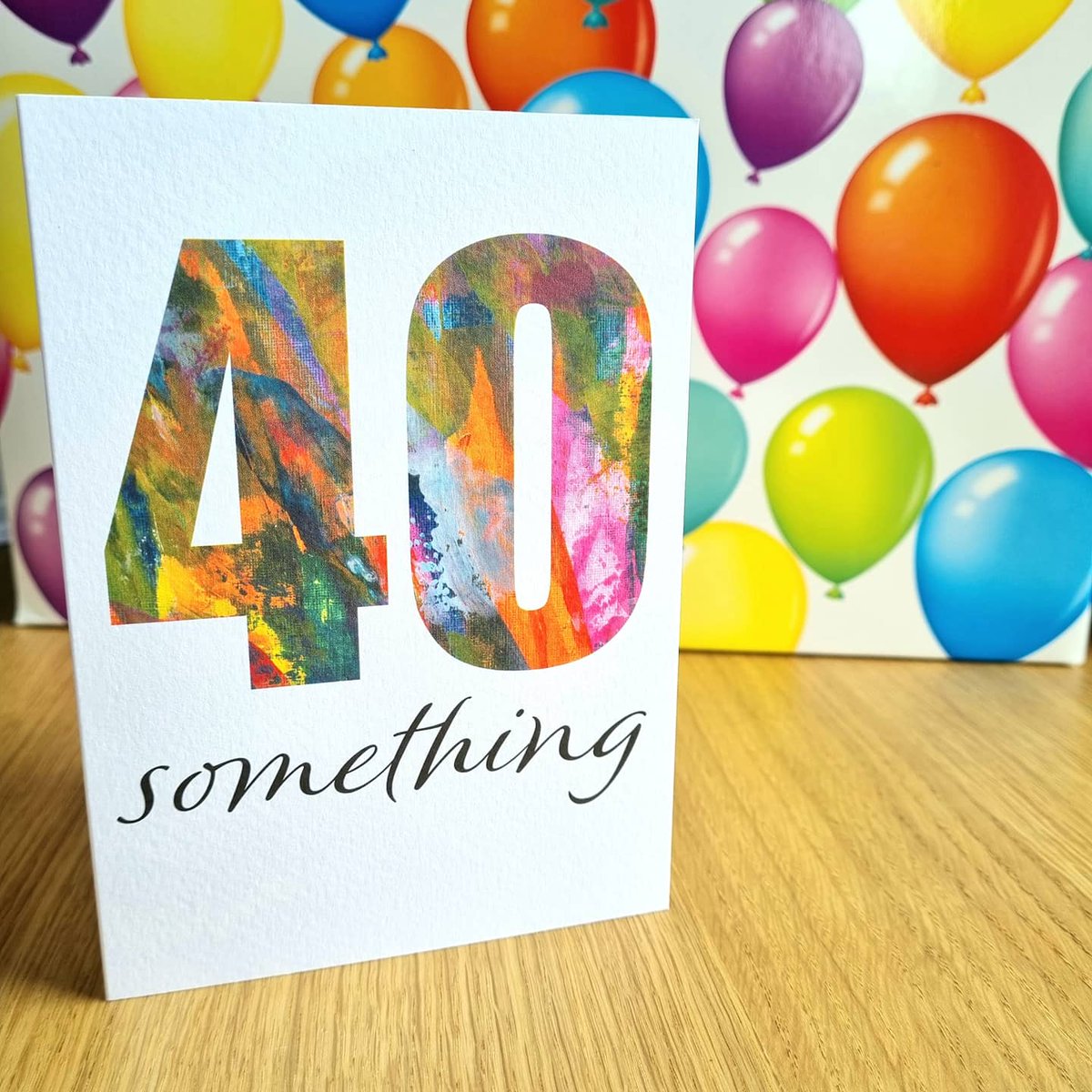 size3art's tweet photo. One of the many new cards now available in my Etsy shop (there's also a 30 something version)

https://t.co/PU3StPtfiW 

#40something #birthdaycard #abstractart #colourfulabstract #sendacard #greetingcardpublisher #greetingcards #shopindie #etsyuk #etsyscotland #size3art https://t.co/FYuRPCs0LP