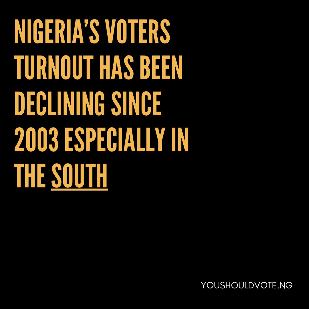 Did you know Nigeria’s voters turnout has been declining since 2003?

Care to do anything about this? Click the link in the bio to set a reminder to register to vote! 

Source: BBC Africa