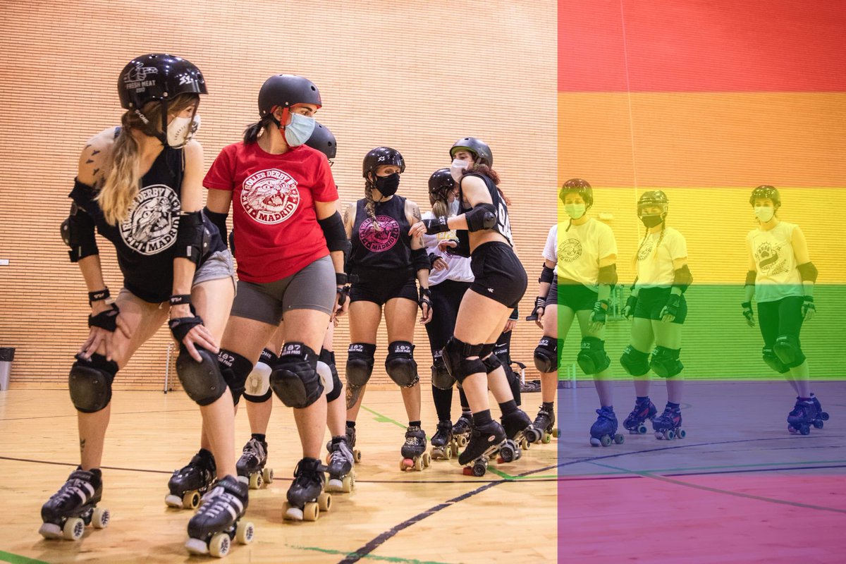 🏳️‍🌈 International Day Against Homophobia, Transphobia and Biphobia.✊ Ante la intolerancia no frenamos. Gánale el jam a la homofobia, la transfobia y la bifobia apoyando la inclusividad en el deporte.
🔥¡Unete al Roller Derby!🔥#DiaContralaLGTBIfobia 
#rollerderby #lgtbi