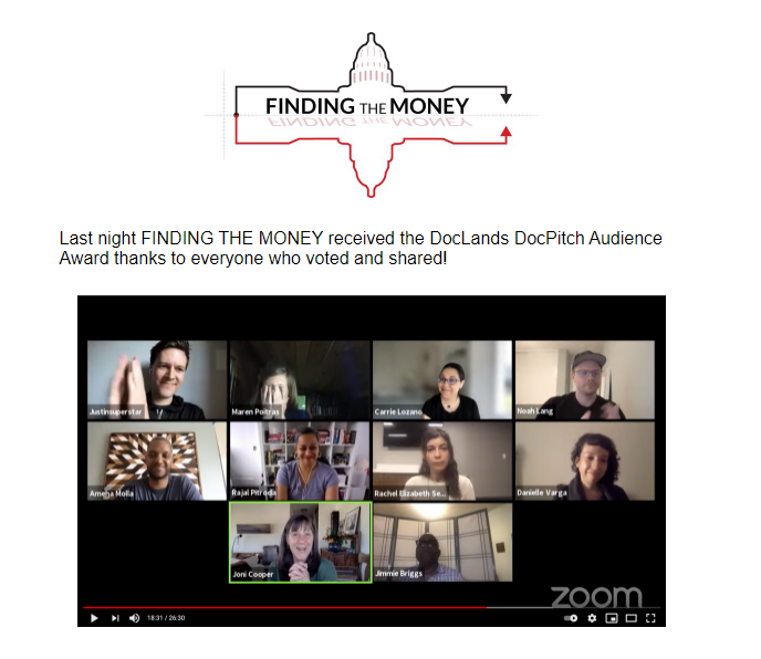 13thGenFilm's tweet photo. ** WINNER ** Thanks to everyone in the 13th Gen community who voted for the #DocPitch of #FindingTheMoney at @doc_lands Film Festival too!  ICYMI ... we won! 🎬 

Congrats to Maren Poitras on your win! We're thrilled to share this terrific news! 🏆

#MMT #Filmmaking #documentary https://t.co/yQsEuSc5hv