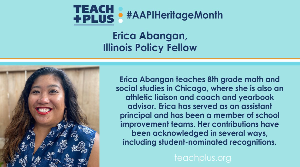 teachplus's tweet photo. This Asian-Pacific Islander American Heritage Month, we are celebrating the leadership of Asian and Pacific Islander Teach Plus teachers and their dedication to their students, families, and communities. #AAPIHeritageMonth #AAPI @TeachPlusIL https://t.co/qfEaZVFU4o