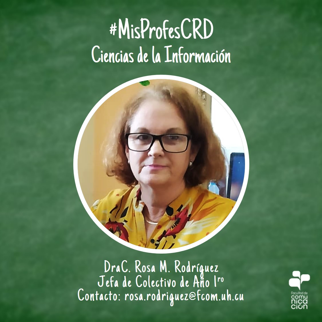 fcomUH's tweet photo. Como todo primer día de curso toca presentar a nuestros profes y comenzamos con las que guiarán al primer de año en la carrera de Ciencias de la Información en Curso Regular Diurno 👩🏫👩🏫👩🏫 👇👇👇 #MisProfesCRD #CIenTodasPartes #FCOMenEVEAUH #FCOMenCasa #Curso2021
@UdeLaHabana https://t.co/N9ddAaxCBf