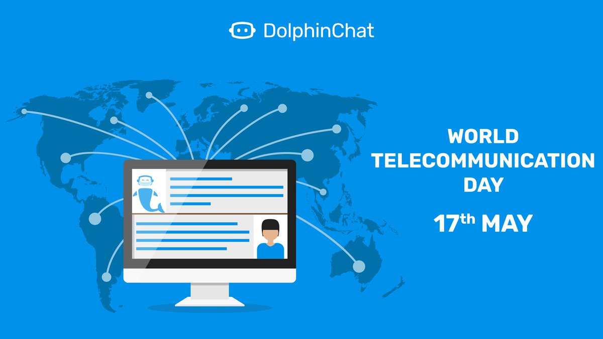 DolphinChatBot's tweet photo. The theme of for World Telecommunication Day 2021 is: Accelerating digital transformation in challenging times​​.

#WorldTelecommunicationDay #17may #ai #tech #technology #business #virtualassistant #customerexperience https://t.co/M3tVvuqIbQ