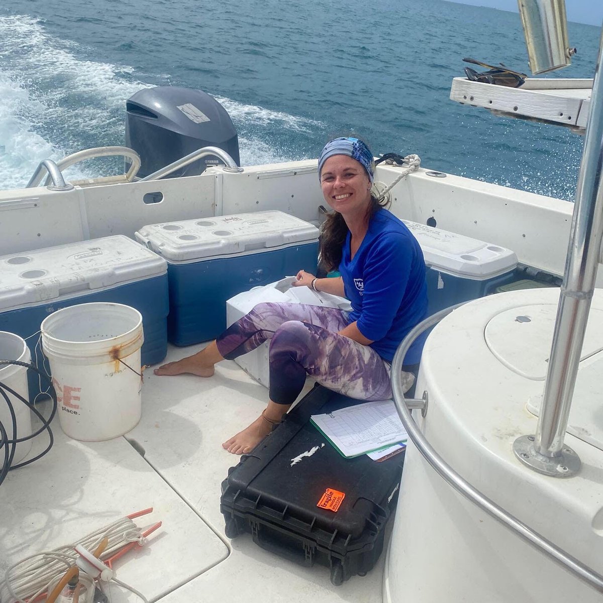 OCO_VI's tweet photo. Amber is the Environmental Analysis Lab Manager at UVI. Her main project is the Basic Ambient Water Quality Monitoring Project. They monitor water quality in bays on St. Thomas &amp; St. John. https://t.co/0KqaedKjQv