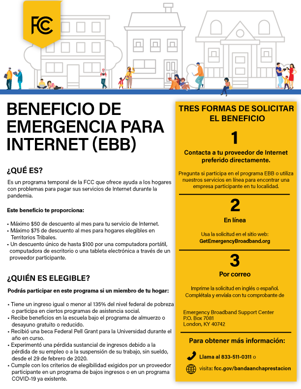 IthacaNYSchools's tweet image. Enrollment in the Emergency Broadband Benefit is now open! This temporary @FCC program is intended to help families and households struggling to afford internet service during the COVID-19 pandemic. See if you qualify and learn more at fcc.gov/broadbandbenef…. #BroadbandForAll