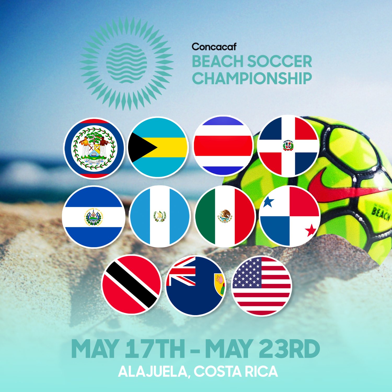 Concacaf on Twitter "The 2021 Concacaf Beach Soccer Championship kicks