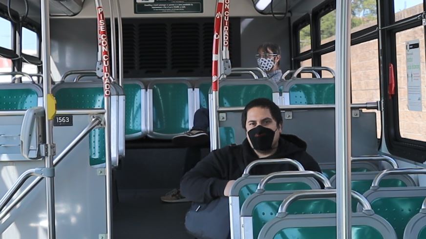 rideact's tweet photo. Reminder: masks are required on public transit per TSA directive. Please wear them at bus stops and onboard, even if you are fully vaccinated. If in need, take a FREE mask from the dispensers we installed on all AC Transit buses.

#RideACTSafely #reNew https://t.co/jiNsSaHcRJ