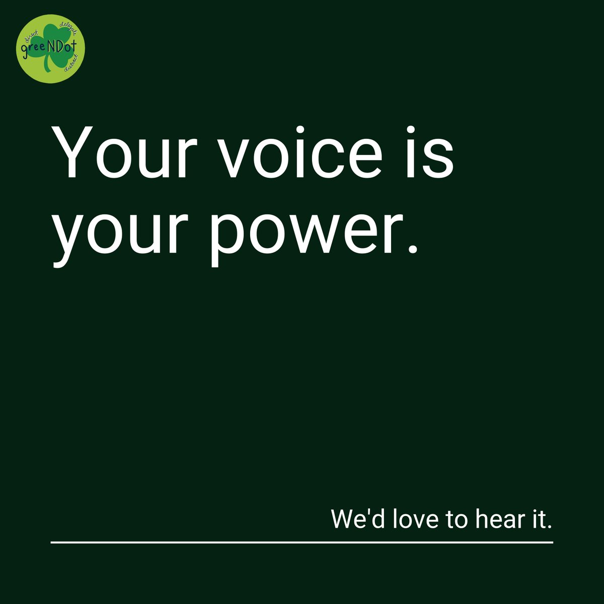 Do you have a greeNDot story to tell? DM us and let your voice be heard #notredame #wearend