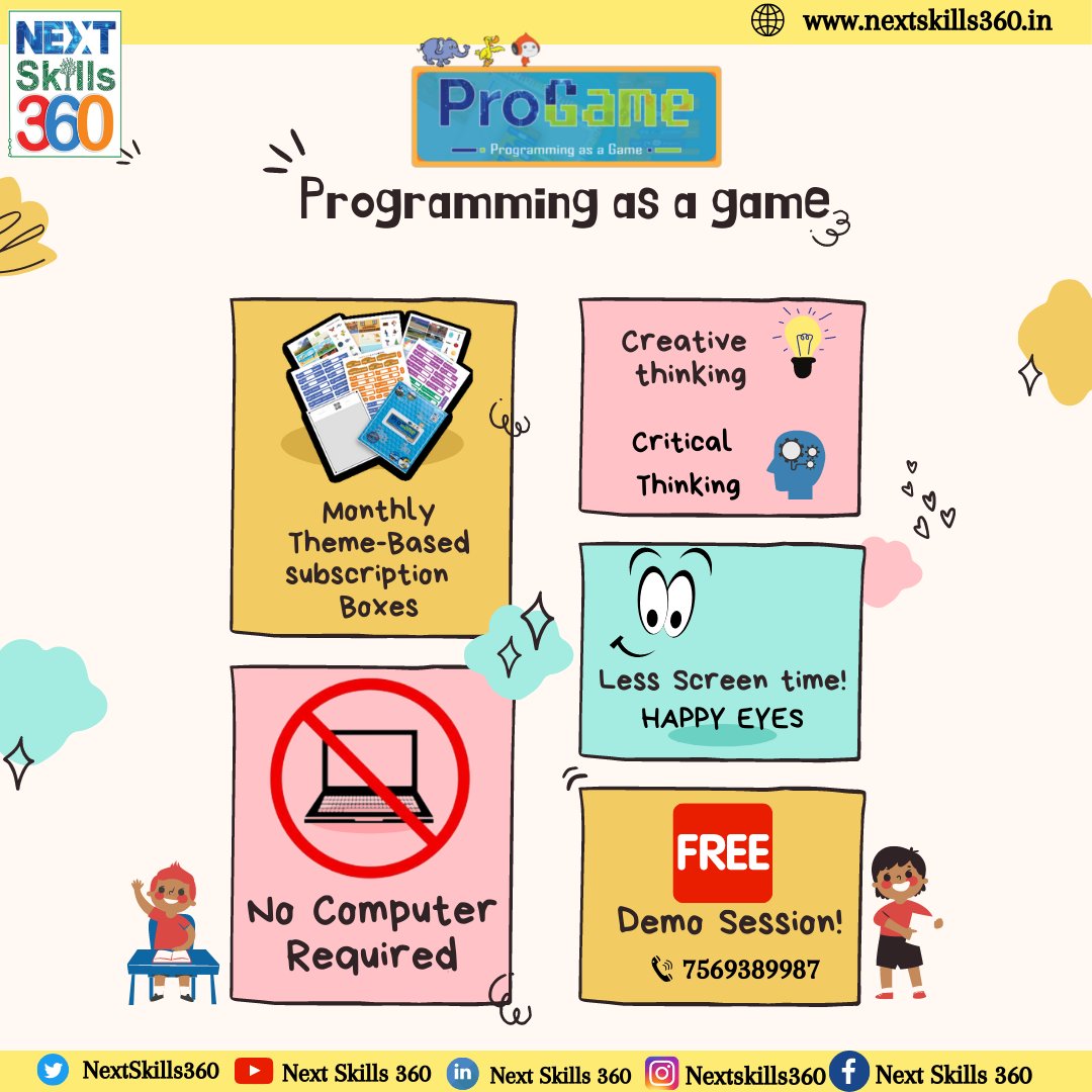 NextSkills360's tweet photo. Free Demo : https://t.co/vozYux7NPu

#KeepTheChildEngagedAtHome #CodingForKids #ProGame #ProgrammingForkids #CodeInABox #HappyKids https://t.co/rHL5oMBVcb