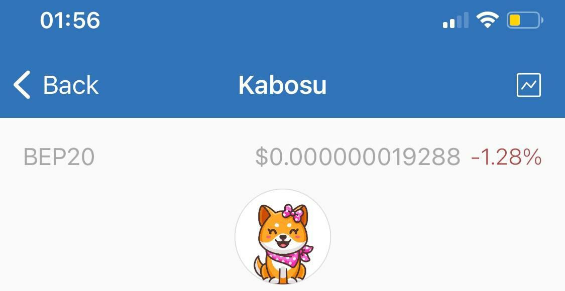DeCryptoDad's tweet photo. KABOSU Facts!

1. 6 days old
2. Over 114k holders
3. Listed on CoinMarketCap
4. Listed on CoinGecko
5. 23 million Market Cap 
6. 100x - 1000x potential 
7. Fully audited
8. Renounced ownership
9. Liquidity is locked for 1 year at unicrypt
10. Verified on Trustwallet (with price) https://t.co/0e9VcOUyiX