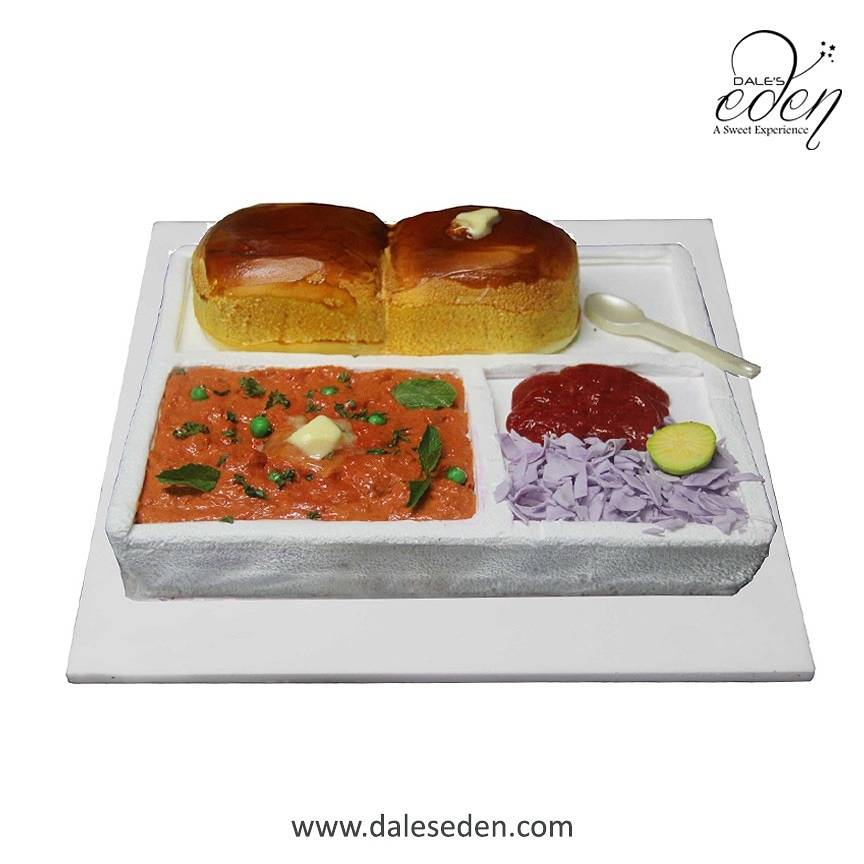 Any Pav Bhaji lover in the house? #DalesEdenCakeShop has got an amazing Pav Bhaji cake for them. It makes the treat more mouth-watering & indelible. Must order a customized cake to make the celebration memorable.

#pavbhajicake #pavbhajilovers #customizedcakes #customizeyourcake