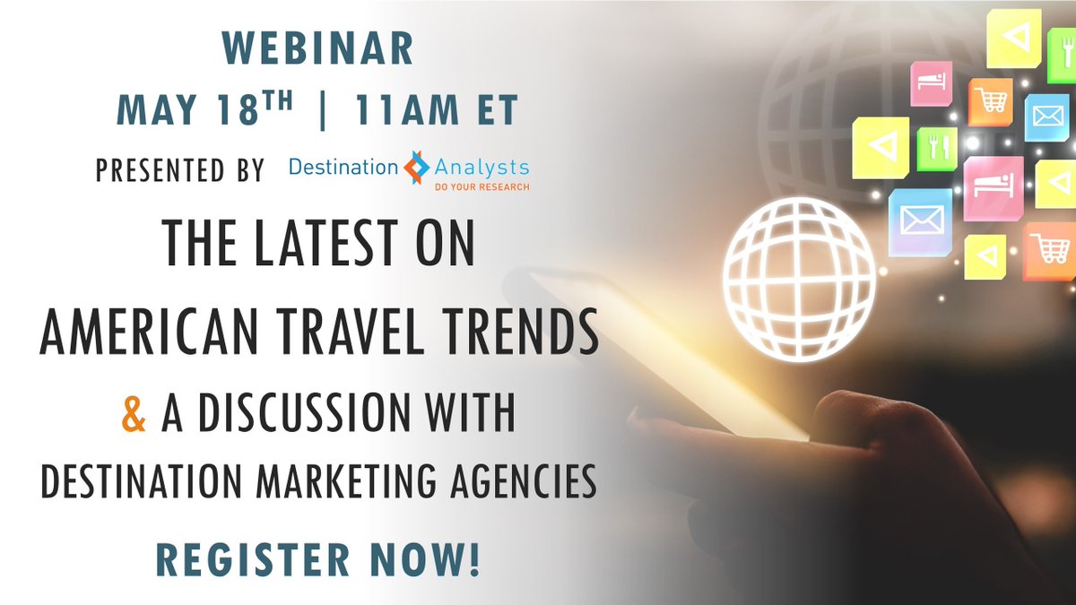 Join us tomorrow, May 18 @ 11AM ET! After our latest #travelinsights,  we’ll lead a panel discussion w/ some of the stars from the travel industry's top marketing &amp; advertising agencies. Hear from <a href="/bvkHQ/">bvk</a> , <a href="/MaddenMedia/">Madden Media</a>, <a href="/meetmiles/">Miles</a> &amp; <a href="/simpleview/">Simpleview</a>! 
Register:
bit.ly/3f8Hfam