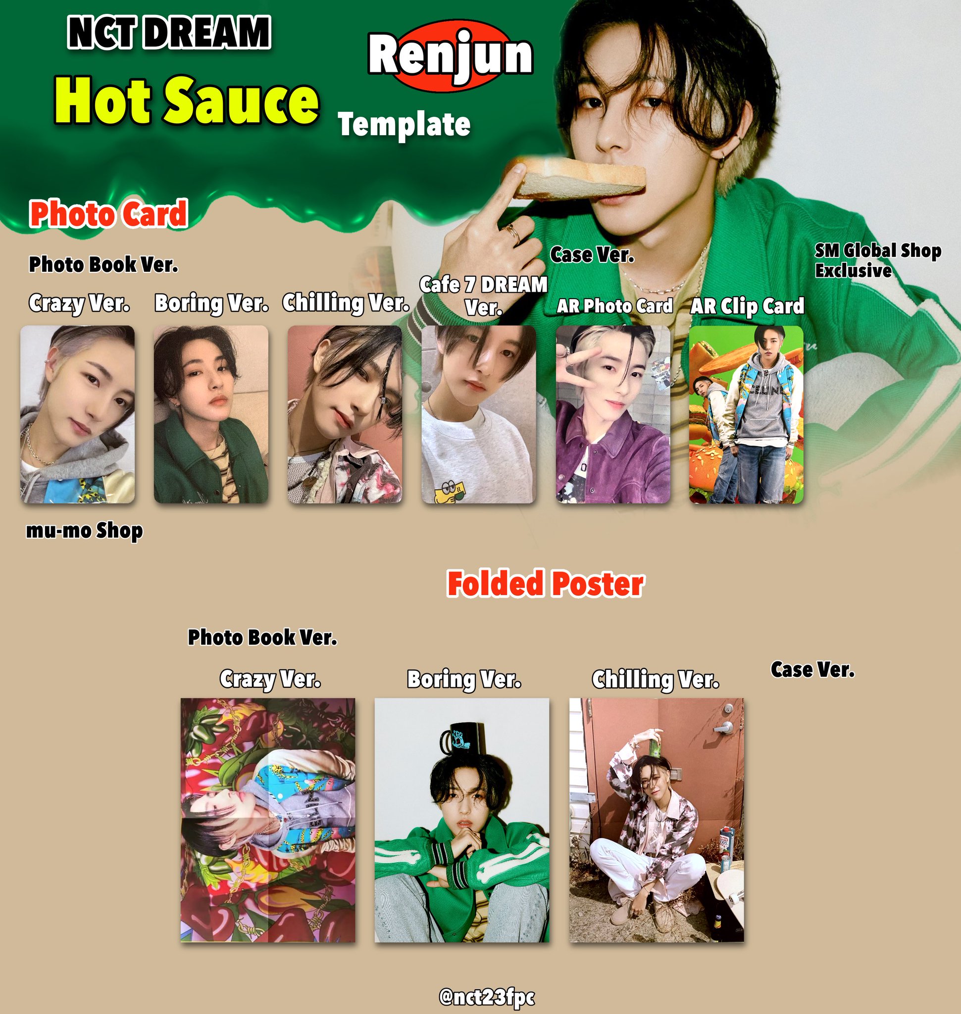 nct ジェノ nct dream hot sauce バインダー トレカ NCT DREAM HOT SAUCE ジェノ トレカ - メルカリ