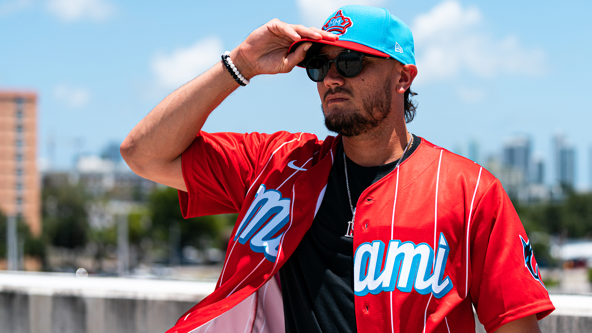 Miami Marlins on X: Your favorite Nike City Connect Jersey takes the field  this afternoon. See you in your legacy red! ❤️‍🔥   / X