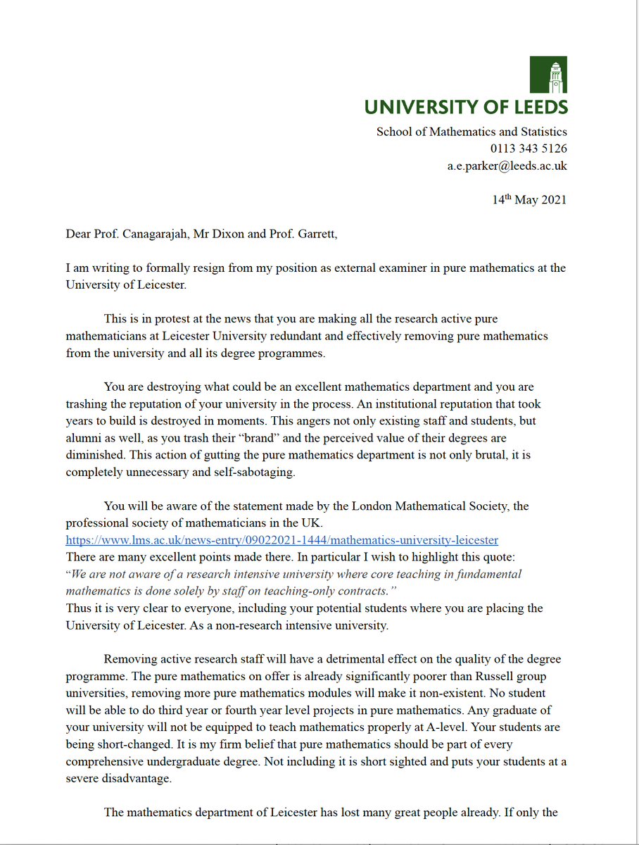 Leicester UCU tweet media