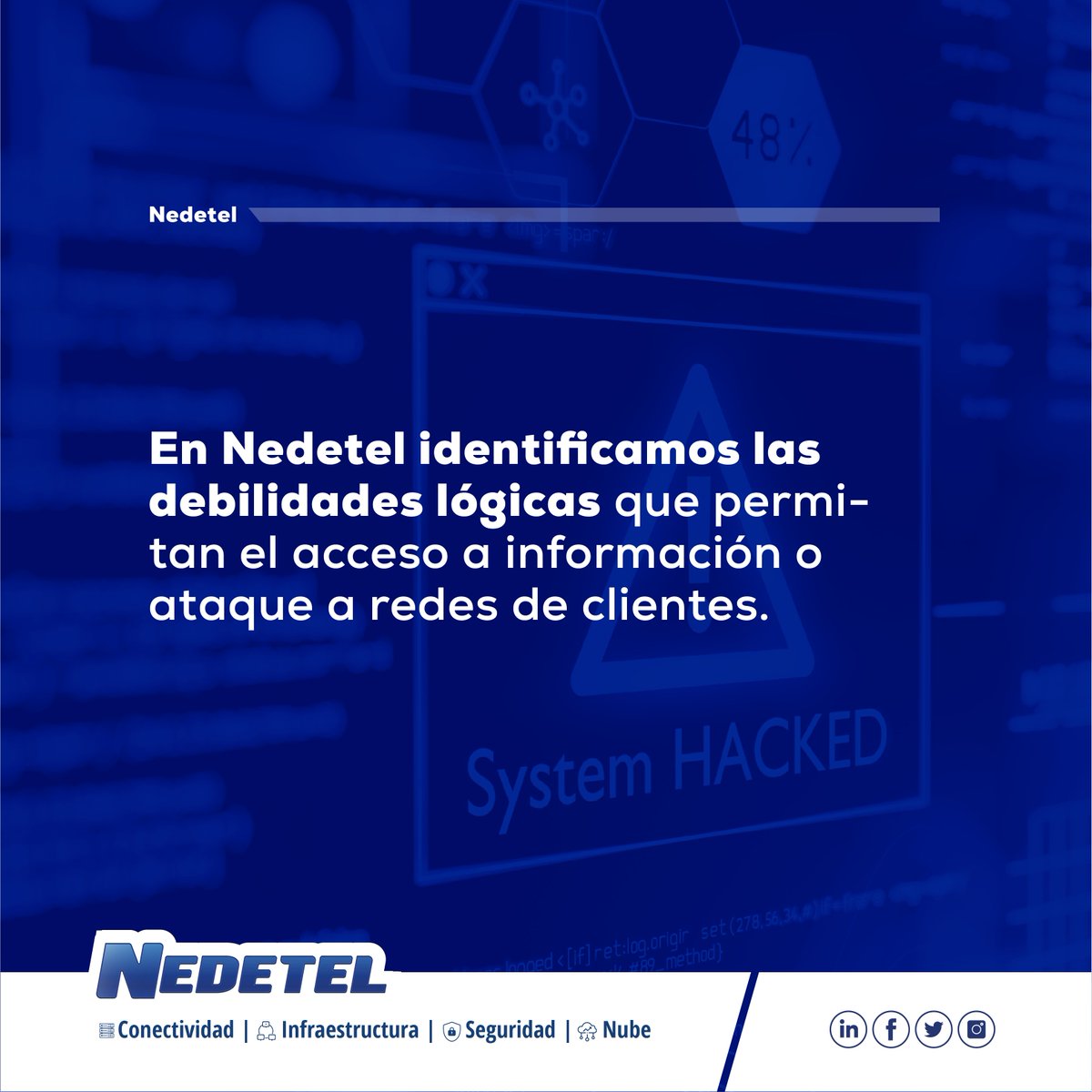 🤓En #Nedetel nos preocupamos por la seguridad de tu #red
¡Identificamos debilidades lógicas! 📲
Para mas información, visita:
nedetel.net
🙌😁
#InformeVulnerabilidades #NedetelContigo #Trasnporte #velocidad #conexión #cobertura #internet #Ecuador #seguridad #Análisis