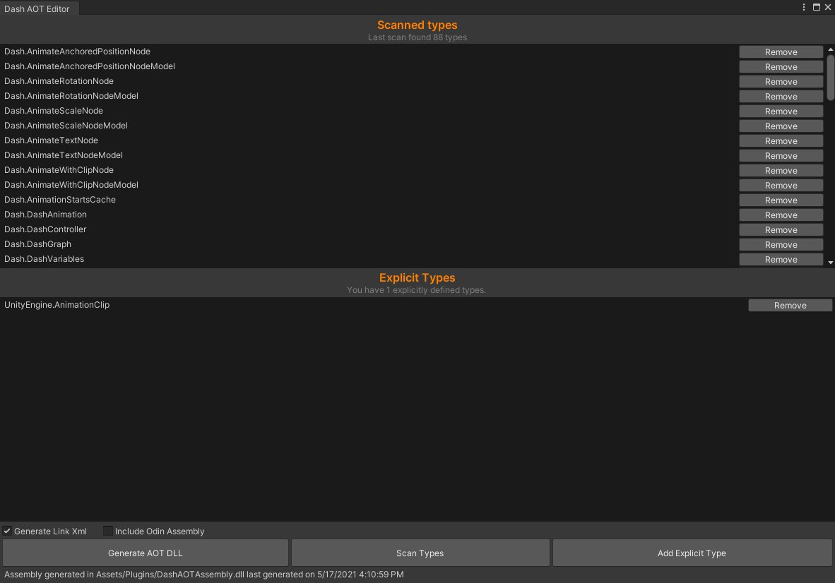 sHTiF's tweet photo. Dash Animation System version 0.4.4 is out, this version was focused on solving AOT platforms. So I added Dash referenced type scanner as well as explicit type definition options from which Dash generates a DLL to store as preserved assembly. https://t.co/UwzSmS8oxe