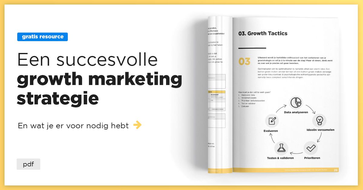 De stappen naar een succesvolle online marketing strategie. Dat wilt toch iedereen? Alleen voordat je begint met online marketing vraag jij vast af: wat is het effect ervan?

Aan de slag met je digital Growth Marketing strategie? Download het boek dan nu. buff.ly/2RnXxUR