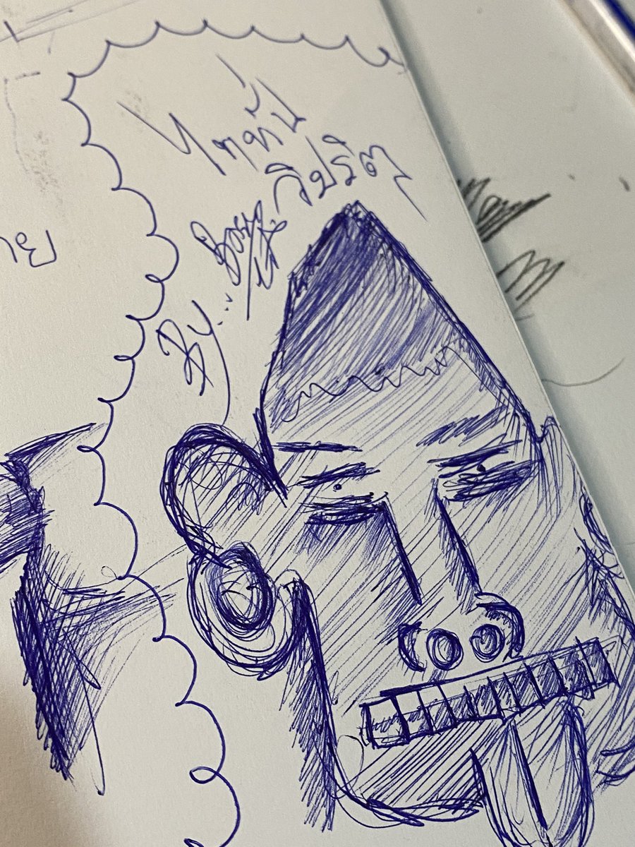 ลายเซ็นโหดอยู่นะว่าไม่ได้ แต่มาเล่นสมุดกุทำไมก่อน 