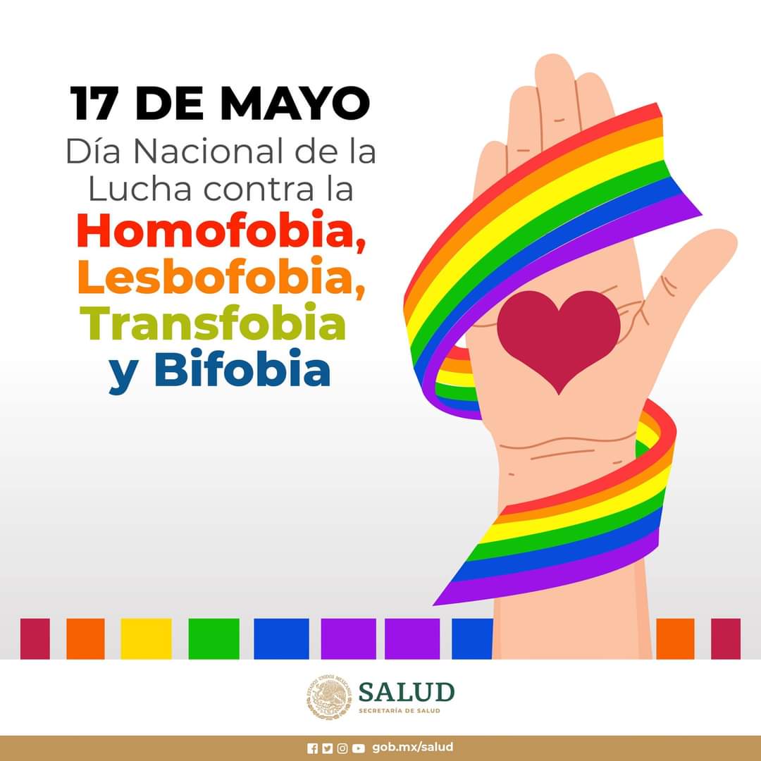 HGM_OD's tweet photo. #ComunidadHGM 17 de mayo | Día Nacional de la Lucha contra la #Homofobia, #Lesbofobia, #Transfobia y #Bifobia
Más información en ➡️ https://t.co/beI8iO5ltQ
#MeCuido #PorAmorALaVida #MeCuidoYo #TeCuidasTu #noscuidamostodos https://t.co/9nEZIuGpjo