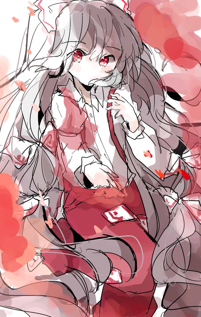 藤原妹紅 「藤原紅妹 」|sakiのイラスト