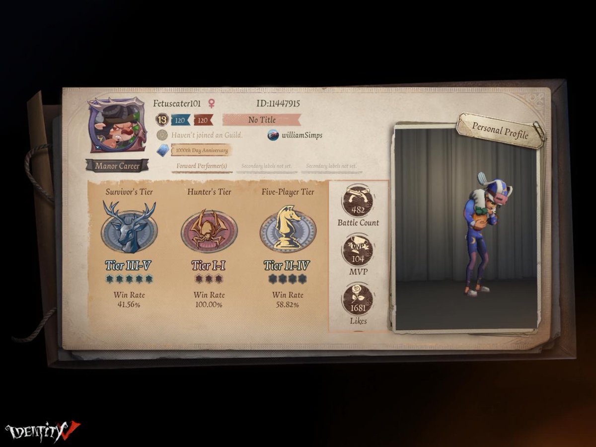 fetuseater101's tweet photo. I'm playing Identity V. Fancy a game? https://t.co/znmdIc0Biw