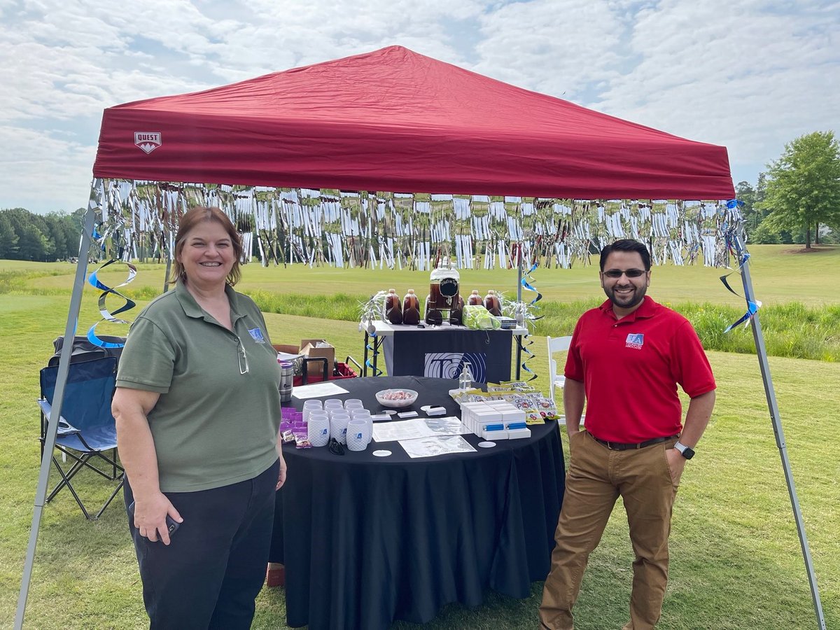 ThorburnAssoc's tweet photo. We are out in full force at the @AIA_Triangle golf tournament. Come say hi and grab some goodies! https://t.co/rhbrIGH5a0