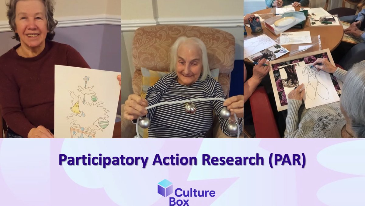 LAHArtsHealth's tweet photo. Participatory Action Research (PAR) Culture Box Victoria Tischler @victischler Errol Francis @cultureand_ #CreativityandWellbeing #CreativityCares #CCW2 https://t.co/2HLt7h2iwf