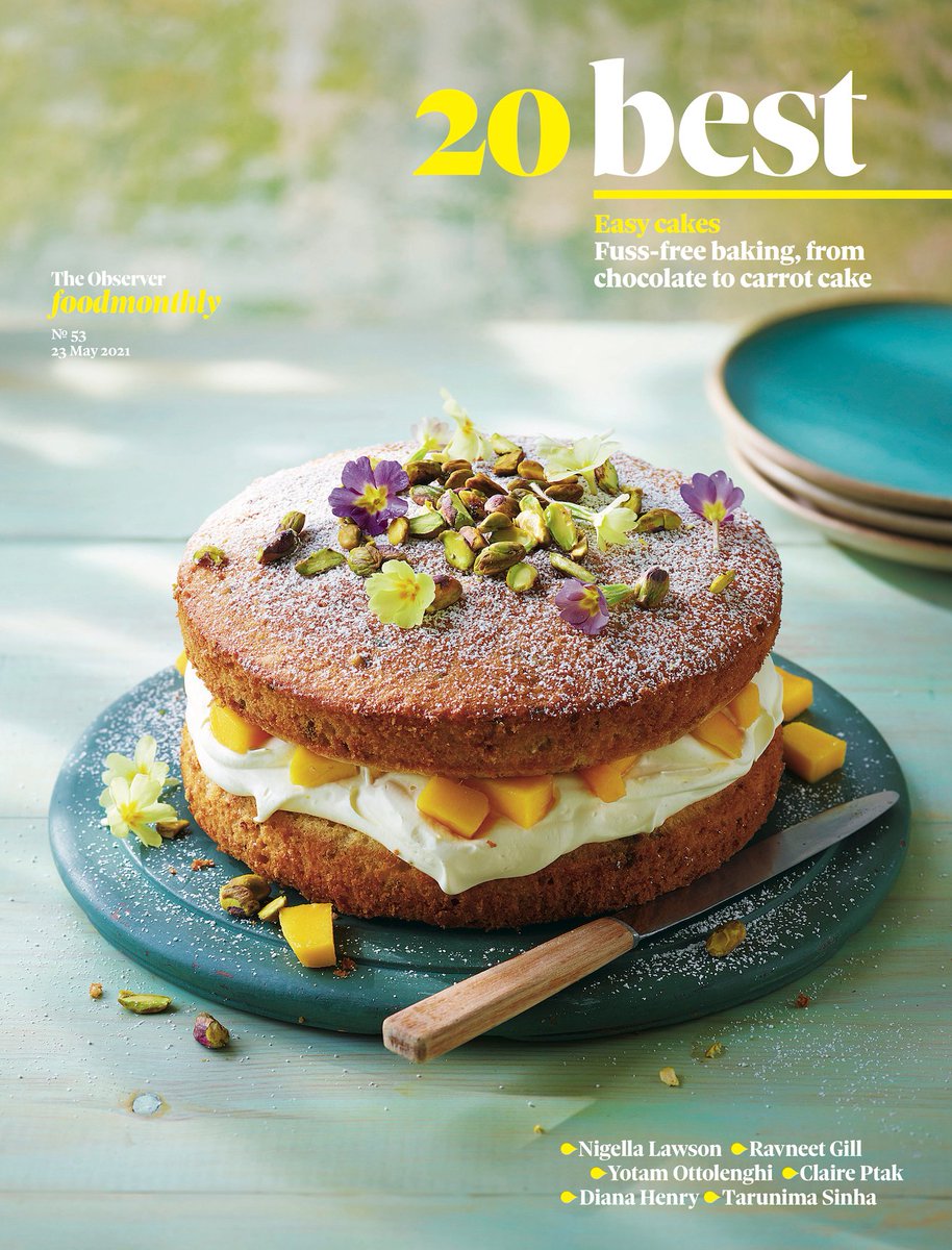 OFM's 20 best easy cake recipes, in today's @ObserverUK, feat @NigelSlater @Nigella_Lawson @DianaHenryFood @Ottolenghi @Honeyandco @we_are_food @mylittlecaketin @jlquovadis @violetcakes @meerasodha  @missminifer @TheBoyWhoBakes @bakedbybenji @LuminaryBakery @5oclockapron & more!