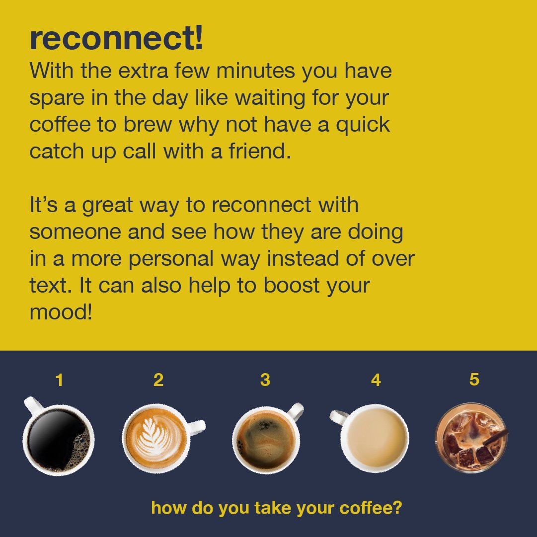 Got a few extra minutes in your day? Of course you do!

So whether it’s waiting on your coffee to brew, a quick break from work or before you sit down to watch the telly, here's a quick thing you can do to help your wellbeing!