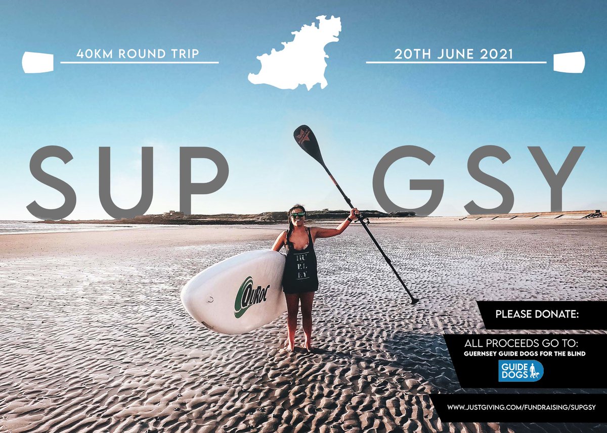 Ruth_Hurst_'s tweet photo. June 20th, I will be stand Up paddle boarding around Guernsey, total distance is 40km. Raising money for @guidedogs Guernsey. 

https://t.co/42BwicYtJk

Please Retweet to spread the word 🙌🏾
@QurocSUP @supboarduk @spyoptic https://t.co/aE1p4acMXQ