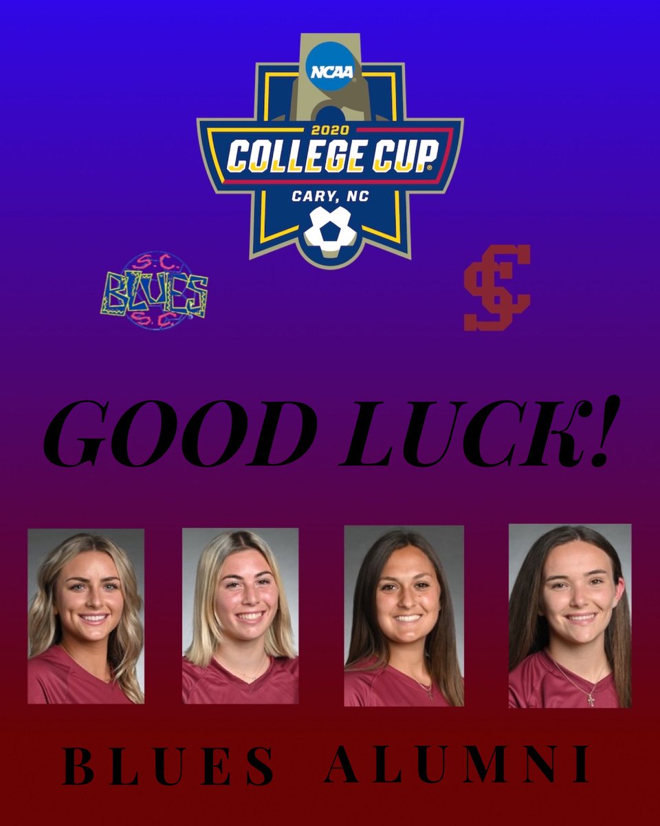 We have FOUR SoCal Blues alum who are playing in today’s NCAA Women’s Soccer Championship game for the @scuwomenssoccer Broncos!

Time: 2:30pm PDT
📺: ESPN2

Good luck ladies! #BluesFamily
