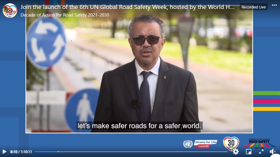 etiennekrug's tweet photo. Sincere thanks to @DrTedros @MikeBloomberg @ZolekaMandela @volkan_bozkir @MaimunahSharif @JeanTodt @Sanaa_Khasawneh &amp; all other speakers for such an inspiring kickoff event to the 6th @UNGRSW. 
Now let’s get to work and give back our streets to people 
#StreetsforLife #Love30 https://t.co/AO5odKbKxt