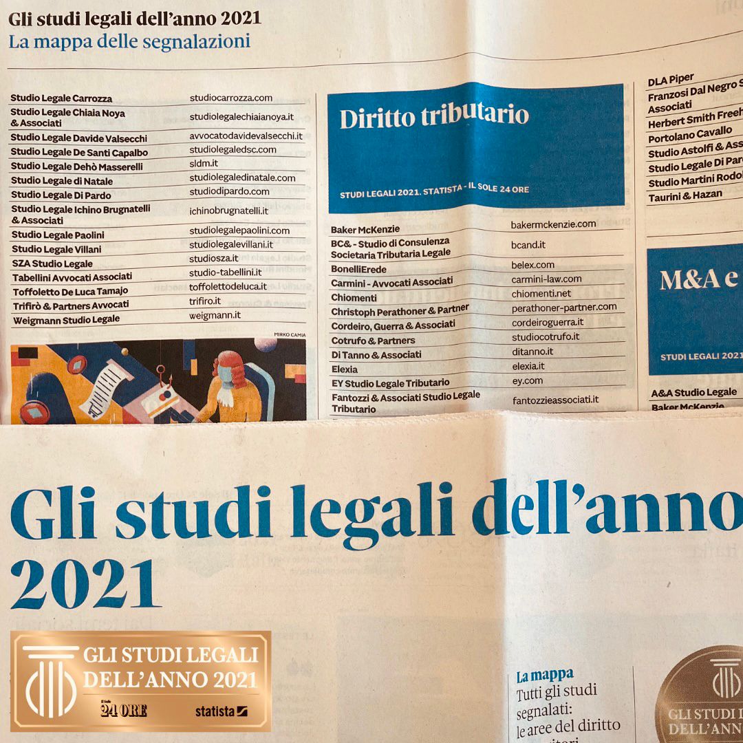 Con <a href="/sole24ore/">IlSole24ORE</a> di oggi anche la guida «Studi legali dell'anno 2021»: l'indagine di <a href="/StatistaCharts/">Statista</a> segnala lo <a href="/StudioFantozzi/">Fantozzi e Associati</a> tra le migliori law firm nel settore #tributario