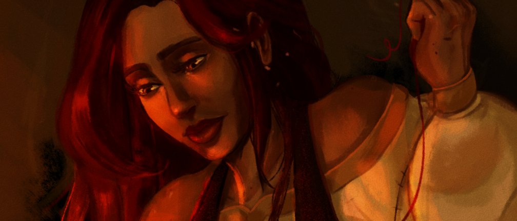 Pumpkin_calico's tweet image. not much to do around dreary barovia
wanted to do practice painting with ireena doing embroidery in her free time! :D
#art #curseofstrahd #dnd #cos #ireenakolyana #dndcos #cosireena #digitalportrait #npc