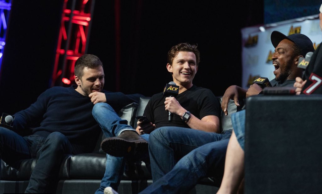 tom holland, anthony mackie and sebastian stan's chaotic friendship: a thread