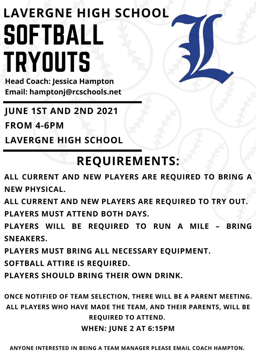 ladywolverines_'s tweet photo. Important tryout information ⬇️ Email Coach Hampton with questions. https://t.co/cs4ajzu68Z