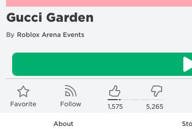 Rtc On Twitter News Yikes Looks Like Players Do Not Like Gucci Garden As It Sits At A 23 Rating This Could Be Due To The Expensive Products And The Limited Time - what timezone is roblox in