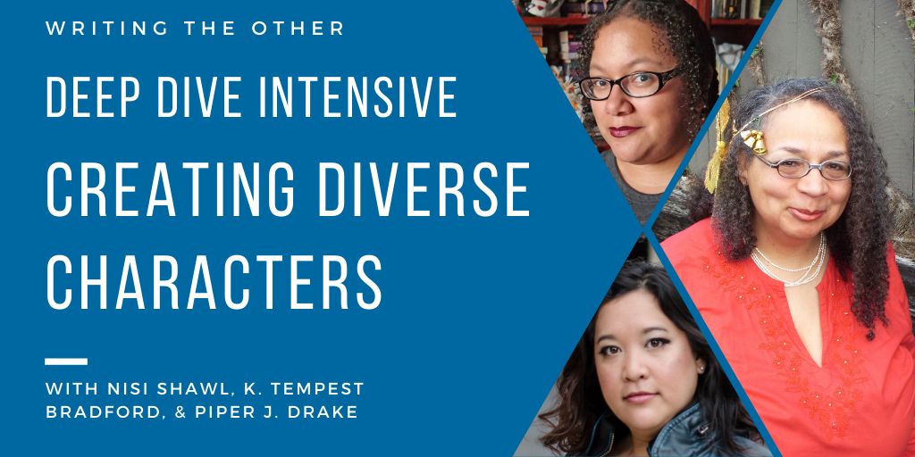 Diverse casts &amp; representation are necessary for rich storytelling of all kinds. To help you do so while avoiding harmful stereotypes, <a href="/NisiShawl/">Nisi Shawl</a>, <a href="/PiperJDrake/">Piper J. Drake</a>, &amp; I are offering a new Deep Dive Intensive on Creating Diverse Characters. Scholarships avail!

bit.ly/3eIKHcK