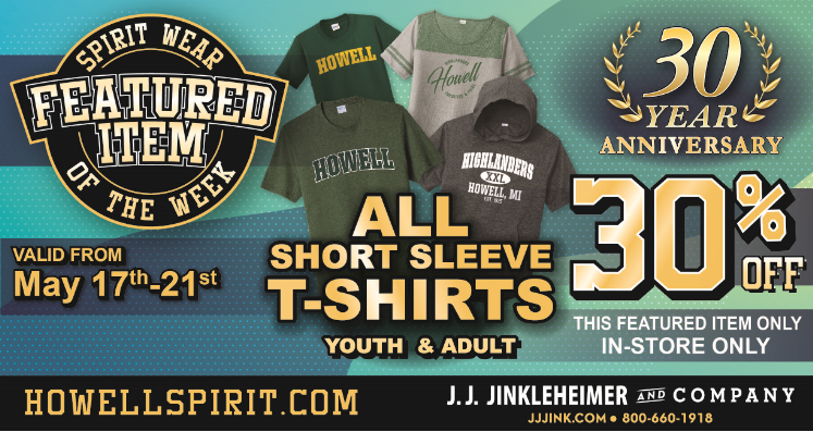 It's our 30 year anniversary!
In honor of that - We're featuring showroom items weekly that will be on sale. 
🚨30% Off All In-Stock Howell Short Sleeve Tees!🚨
 *in-store purchase only*
We're open 9-530pm  Mon - Fri
☎517.546.4345
#anniversary #howell #michigan #sale